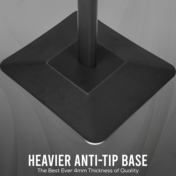 11x17 Standing Sign holder, 360° Adjustable Head and Tool Free Height Adjustment for Advertisement – Pedestal Stand Sign holder with Sturdy Safe Corners and Anti-Tip 4mm Thick Base