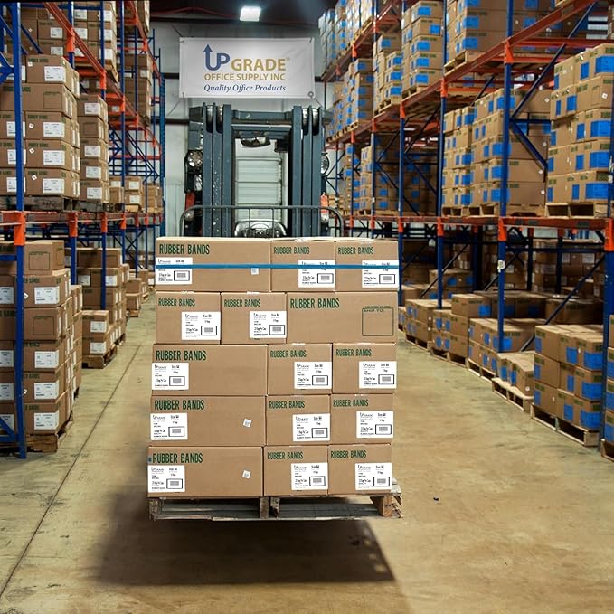 Upgrade Office Supply Rubber Bands, Size 64 (3-1/2 x 1/4), 80 Bands, 1/4 lb, 40-Pack CASE, USA