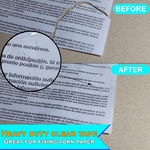 Clear Packing Tape (4 Rolls) Industrial 2 Mil – 3 inch x 110 Yards Refill for Packing, Shipping, Sealing Moving Boxes