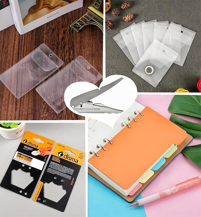 1 Pack 1/4 inch (6mm) Single Hole Punch Heavy Duty Round Hole Paper Puncher 2 Inch Reach Deep Throat Hand Held Long Hole Punch for Paper ID Cards PVC Tags Plastic Cardboard, Grey