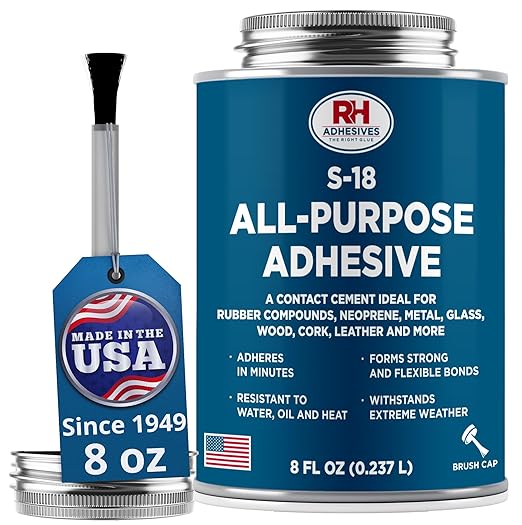 S-18 All-Purpose Adhesive, 8 oz. can - RH Adhesives