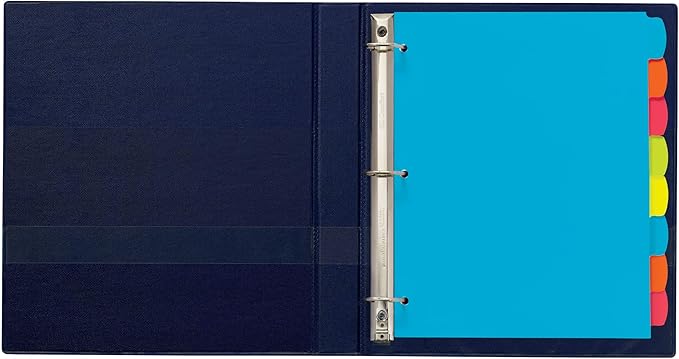 Avery Big Tab Write & Erase Durable Plastic Dividers, 8-Tab Set, Multicolor Brights, 3 Sets (21210)