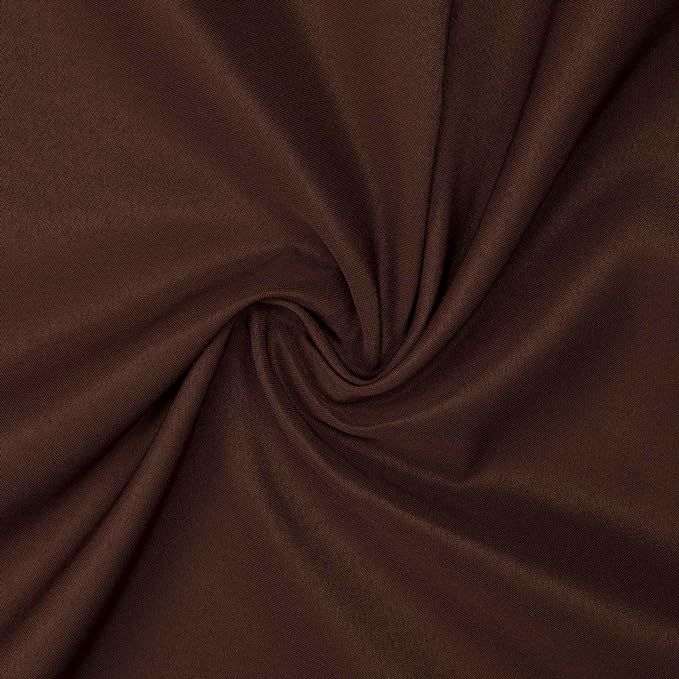 Gee Di Moda Rectangle Tablecloth - 90 x 156 Inch Chocolate Table Cloth for 8 Foot Table with Floor-Length Drop - Heavy Duty Washable Fabric - 8 Ft Buffet Table, Holiday Party, Wedding & Baby Shower