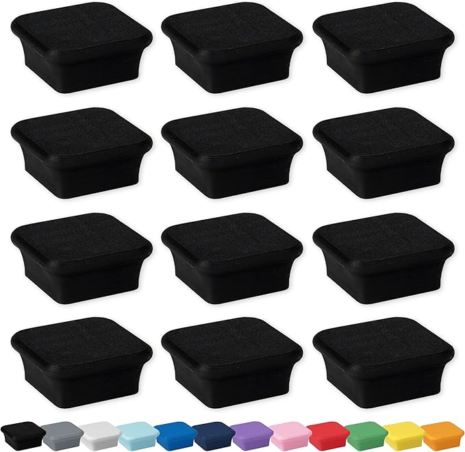 Glassboard Studio MiniBar Magnet - Strong Neodymium Rare Earth Magnets for Fridge, Whiteboard, Locker & Magnetic Glassboards - Ideal for Crafting & Office Use - Strong Fridge Magnets (Jet Black, 12)
