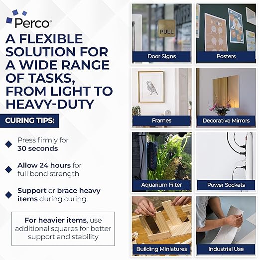 Nano Double Sided Mounting Tape Roll, Clear Tape, 1"x120" (10 ft) – Strong Reusable Adhesive for Wall, Shelves, Picture Hanging, Posters, Décor, Crafts, DIY Projects, Custom Lengths