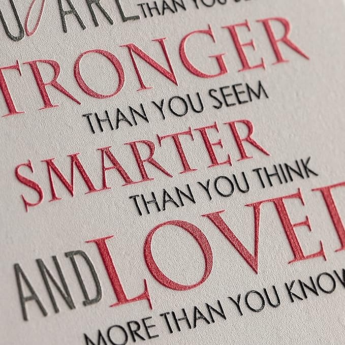 Lukiejac Inspirational Quotes Desk Decor Gifts For Women Best Friend Encouragement Cheer Up Gifts Office Inspiration Positive Plaque With Wooden Stand For Coworker Motivational Sign For Birthday (Red)