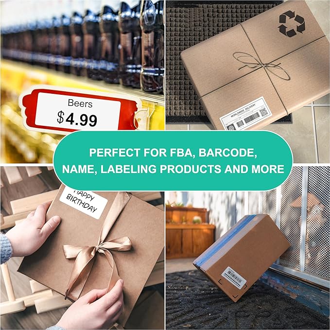 L LIKED Printable Address Labels, 1" x 2-5/8", 3,000 Labels, 30 per Sheet, Label Stickers for Envelopes (100 Sheets)