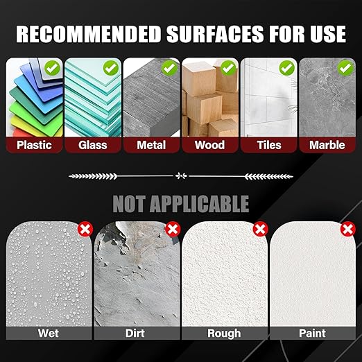 50 Pcs Heavy Duty Double Sided Tape, 1x4 in Rectangles Removable Nano Tape, Transparent Multipurpose Mounting Tape for Home and Office