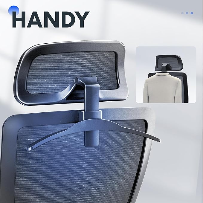 FLEXISPOT Ergonomic Office Chair, High Back Home Office Desk Chairs with Adjustable Lumbar Support, Armrests,90-130° Tilt Lock, Comfort Wide Cushion, Swivel Computer Gaming Chairs for Adults (Gray)