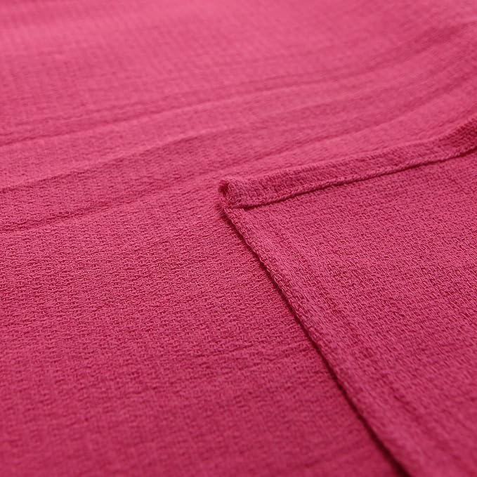 Arkwright Surgical Huck Towels - (Pack of 12) Lint Free & Highly Absorbent Pre-Treated Cotton Cleaning Cloths, Perfect for Medical, Auto Detailing, Window Glass, and Shop, 16 x 26 in, Pink