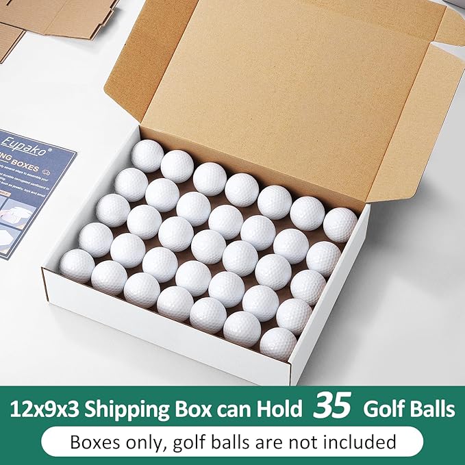 Eupako 12x9x3" White Shipping Boxes Corrugated Box Mailers 20 Pack Cardboard Shipping Boxes for Small Business, Mailing