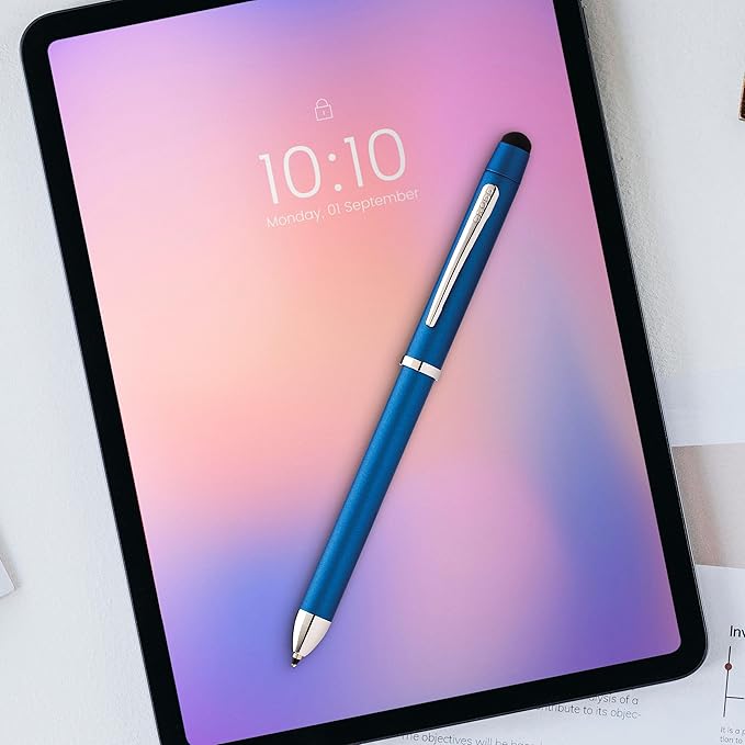 Cross Tech3+ Refillable Tech3+ Presented in a Premium Gift Box - Medium Point, Black Ink, Blue