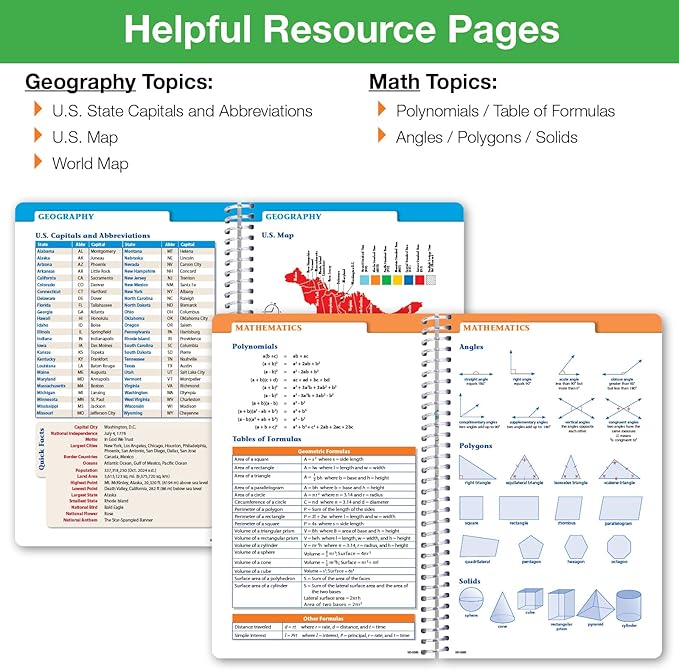 Global Datebooks Dated Middle School or High School Student Planner for Academic Year 2025-2026 Includes Ruler/Bookmark and Planning Stickers (Block Style - 5.5"x8.5" - Swoosh)