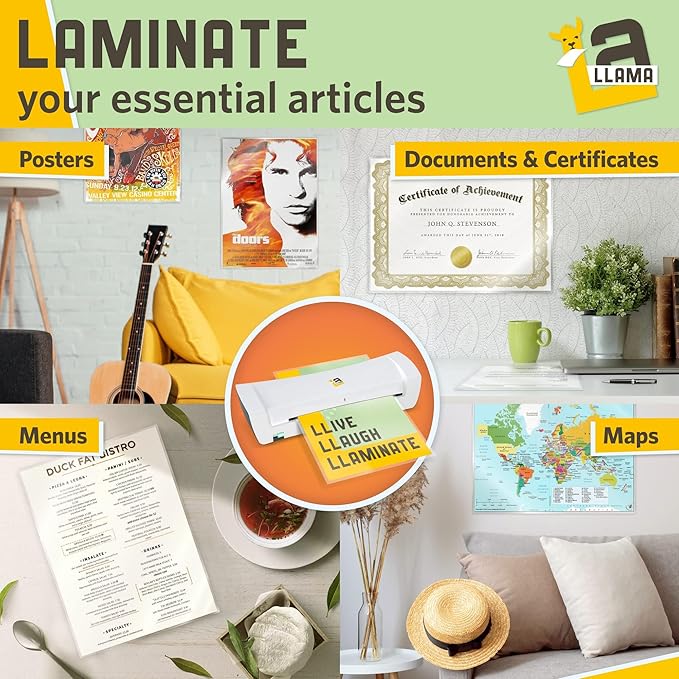 Matte Thermal Laminating Pouches, 11.5 x 17.5 Inches, Matte Finish, 3 Mil Thick, 50 Pack, Suited for Menu Size Laminating Sheets 11 x 17