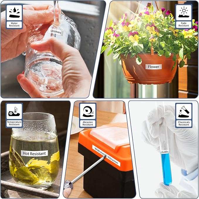 4-Pack TZe-231 Compatible for Brother P Touch Label Maker Tape TZe 12mm 0.47 Laminated White TZ-231 TZe231 Label Tape Refills for Ptouch PTD220 PT-D220 D202 D210 D600 D400 H100 H1101280 Label Maker