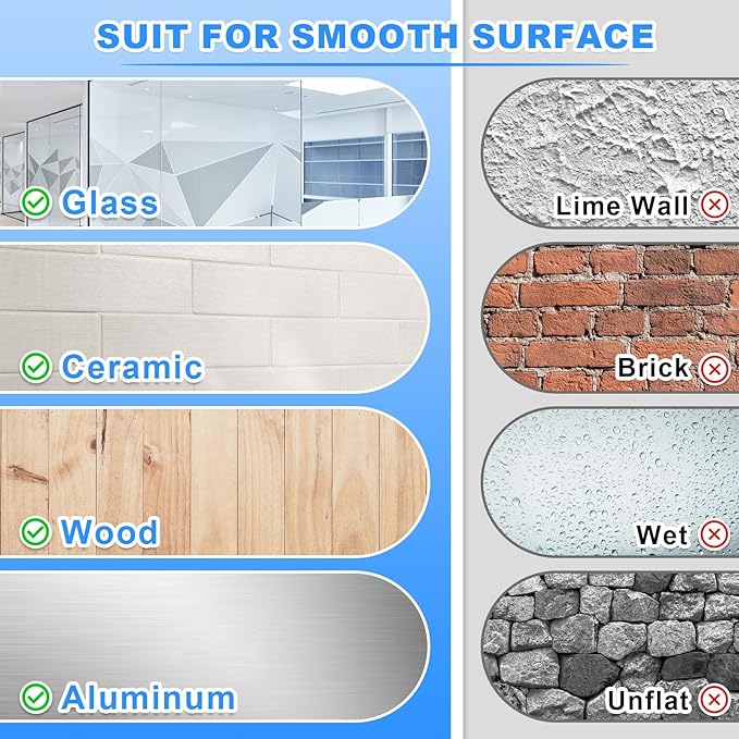 Magnetic Sign Holder & Picture Frame 8.5 x 11 - Self-Adhesive Magnetic Frames with Strong Magnet Border, Clear PVC Document/Poster/Paper Wall Mount Holder for Home Office Store, 6 Pack