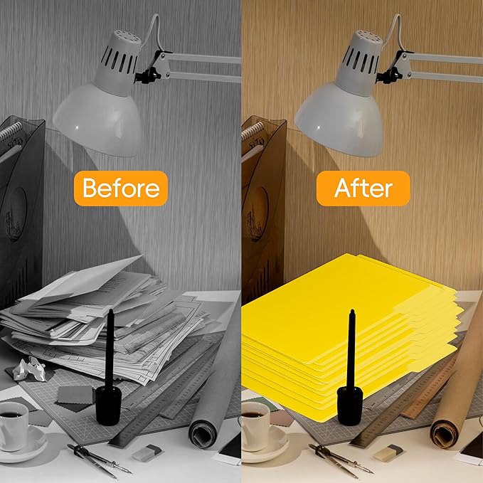 100 Packs Yellow File Folder,1/3-Cut Tabs,File Folders Letter Size,8.5x11 Inch File Folders for Office,School and Home,Folders for Documents