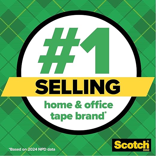 Scotch Magic Tape, Invisible, Repair Christmas Cards and Use as Holiday Gift Wrap Supplies for Christmas, 6 Tape Rolls