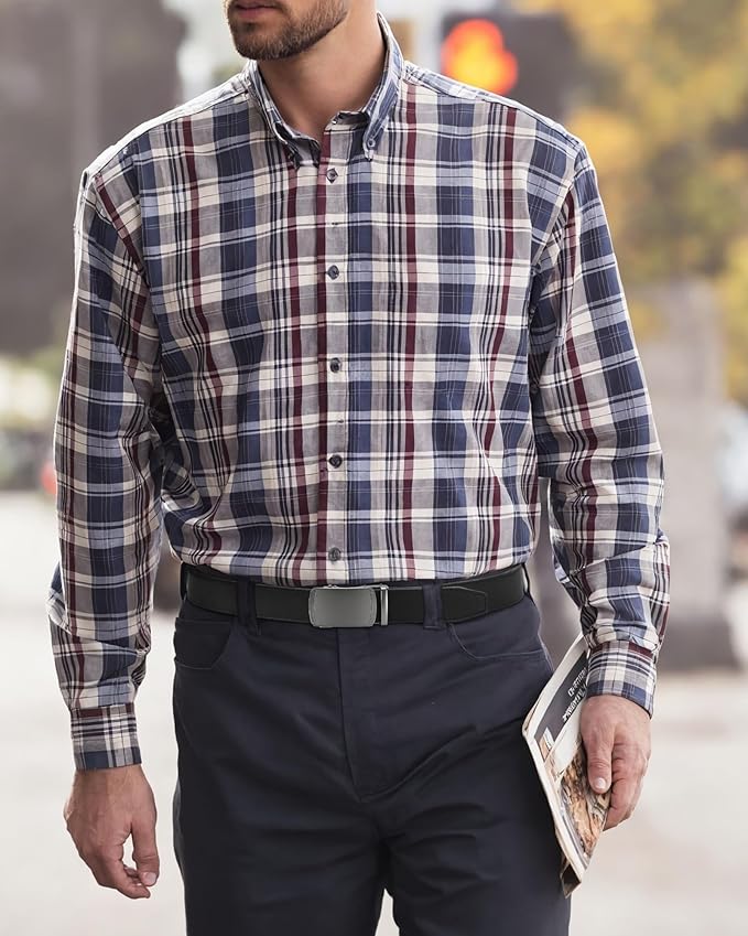 CHAOREN Mens Belt Leather Ratchet Belt - Customizable Fit, Effortless Style (35mm)