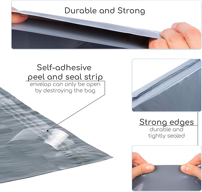 Large Shipping Bags | Jumbo Poly Mailers for clothes | Strong Thick Mailing Bags with Self Adhesive | Self Sealing Shipping Envelopes (24x36-10 Bags)