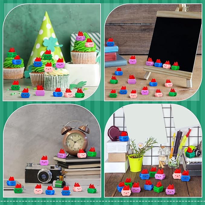 100 Pcs Mini Resin Dumpster Figurines Ornament Dumpster Desk Accessories Employee Appreciation Gifts Bulk Funny Thank You Gifts for Halloween Christmas Office Coworkers Teacher (Multi Colors)