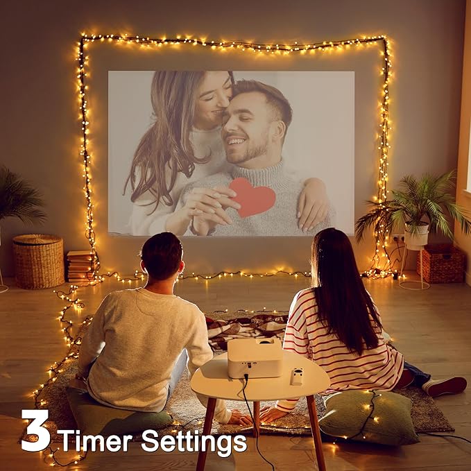 197FT 600 LED Christmas Lights Outdoor, Warm White Christmas Tree Lights Plug in, 8 Modes Twinkle String Light for Outside Bedroom Wedding Party Ceiling Xmas Home Decorations