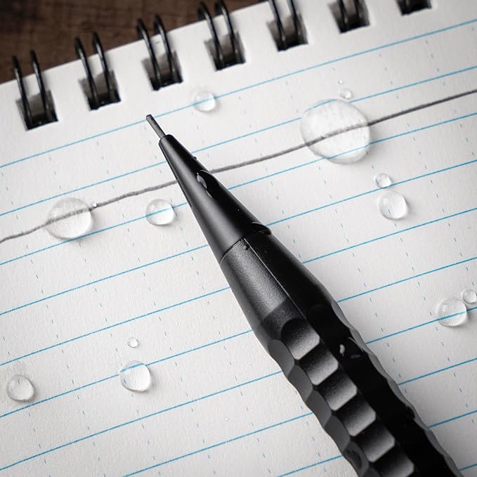 Rite in the Rain Weatherproof Mechanical Twist Pencil, Black Barrel, 0.9mm Black Lead, 3 Pack (No. BK9-3)