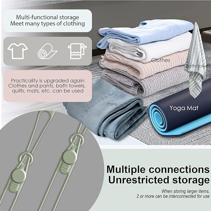 Nearockle Silicone Cable Ties Cord Organizer for Cable Management, 16PCS 4.2" and 7.1" Reusable Cable Organizer Electronic Accessories for Home, Office, Kitchen, School, Travel (Green)