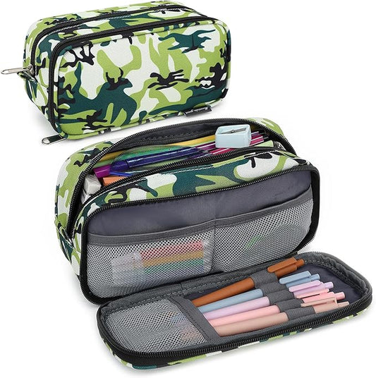 Pencil Cases for kids, Large Capacity Pencil Pouch, Office College School Marker Organizer Case pen for Men Women Adult Teens