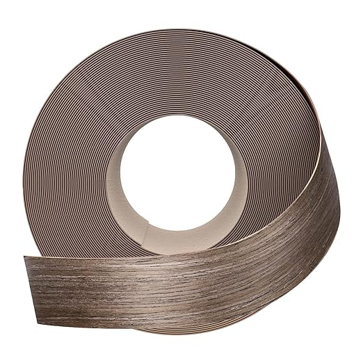GSCIT Club Walnut Edge Banding, 1 1/2 inch x 250ft roll of Veneer Plywood Edge Banding Preglued Flexible, Wood Tape Banding for Cabinet Repair