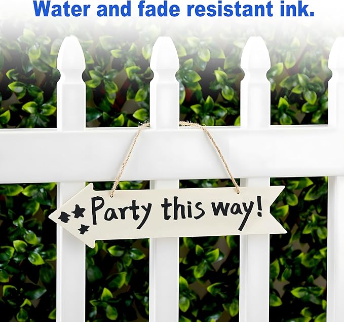 Permanent Markers 36 Variety Pack Bulk,Featuring Ultra-Fine,Chisel Tip,And Fine Tip Marker Set,Writing And Poster Black Markers,Works on Plastic,Wood,Stone,Metal and Glass for Doodling, Marking