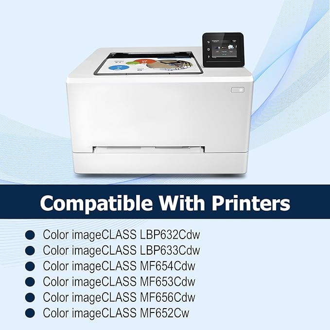 067H 067 Toner Cartridge 4 Pack Works with Canon Color imageCLASS MF656Cdw,MF652Cw,MF654Cdw,LBP632Cdw,MF653Cdw,LBP633Cdw Printers Ink (Black,Cyan,Magenta,Yellow)