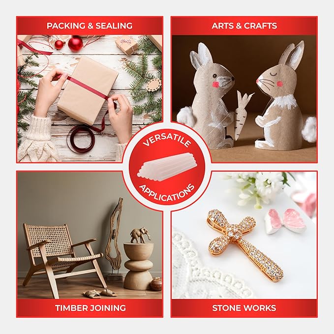 Mini Size Hot Melt Glue Sticks for Glue Gun - Bulk 4in Green Glue Sticks - Great for Art Craft Repairs & Compatible w/Most Glue Guns - 5/16" X 4" (24 Sticks) - Made in USA