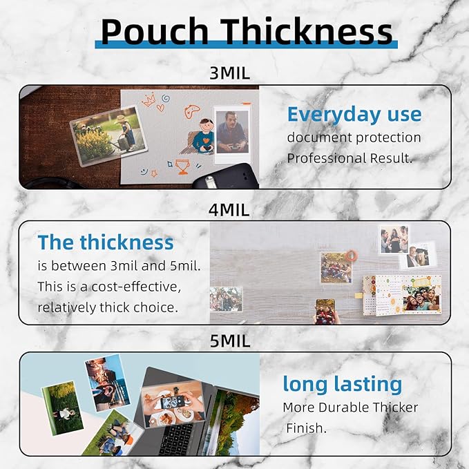 Uinkit 5Mil 100Pack Legal Size Laminating Sheets, 9X14.5-Inches Laminate Pouches, Extra Protector for Clear Photo Sticker Papers, Use in Office School Supplies with Thermal Laminator Machine