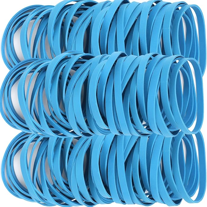 AMUU Rubber Bands Size # 64 Blue 0.5bl Rubber Band 110pcs #64 rubber band for Office Supplies Home money File Folders Strong Elastic Rubber Bands