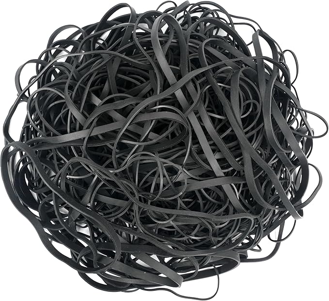 HAIDIBAO-Rubber Bands Assorted Sizes 0.5lbs large rubber bands heavy duty Elastic Bands 4 sizes black rubber band for Office supplies size#69,size#117B,size#8in,size(4-4/5" x 1/16")
