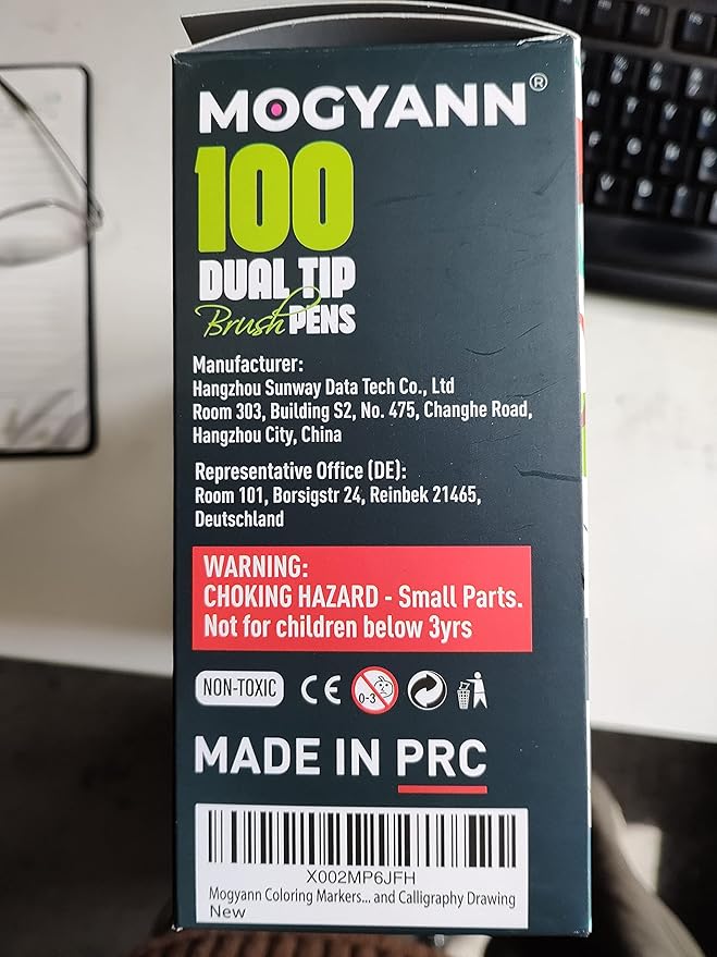 Mogyann Markers for Adult 100 Colors Dual Tip Pens with Fine and Brush Tip for Coloring and Calligraphy Drawing