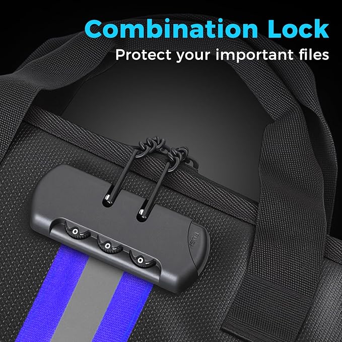 Accordion File Organizer with Combination Lock,Fireproof Expanding File Folder with Multi Pockets,13 Pockets Document Organizer with Handle & Labels,Portable Home Travel Safe Storage Letter A4 Files