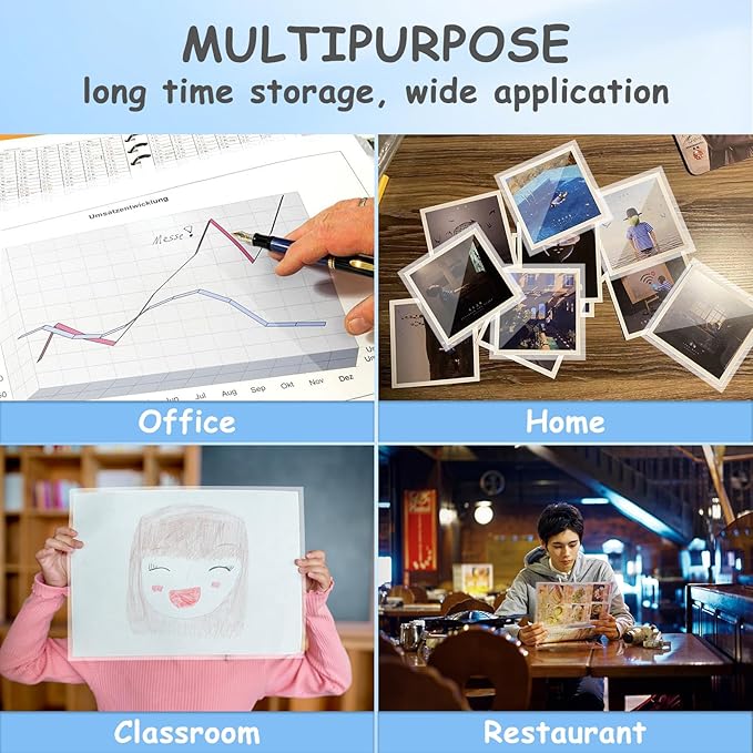 Clear Thermal Laminating Pouches 5mil Letter Size Plastic Laminator Sheets 9 x 11.5 Inch (5 mil 500 pcs)