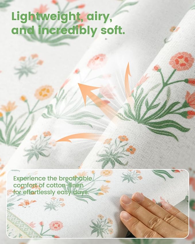 iCasso Desk Cover Mat, Extra Large Floral Mouse Pad, Desk Pad Mat,Office Matt for Desktop Protector, Anti-Slip XXL Big Mousepad with Stitched Edges for Laptop Computer Keyboard(White)