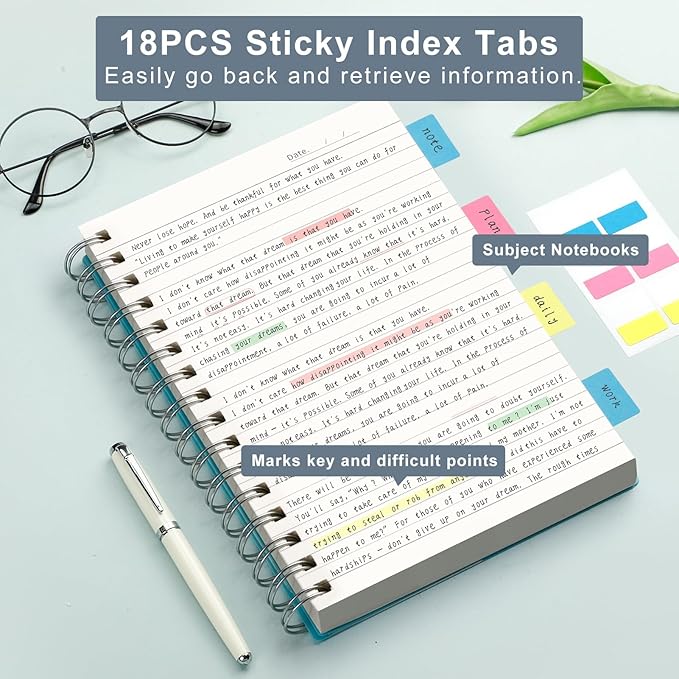 AHGXG Spiral Notebook - A5 Notebook College Ruled, Small 5.7" X 8.22", 300 Pages/150 Sheets Thick Notebook Journal, 100GSM Lined Paper, Plastic Hardcover, for Work Office School Writing Notes, Pink