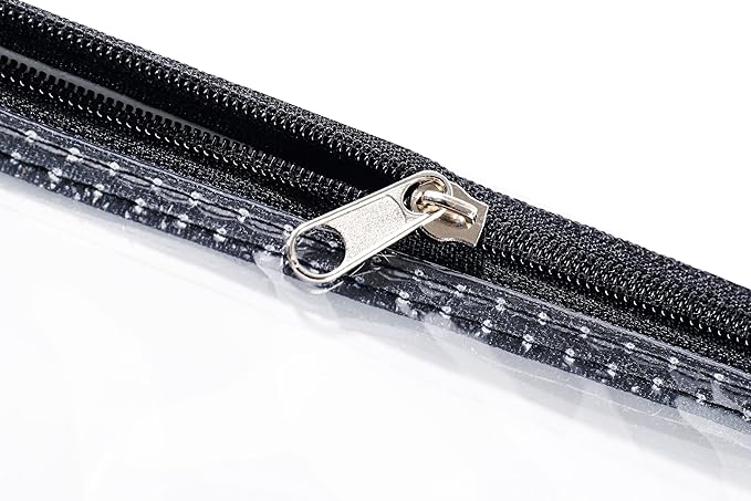 3.9 x 7.8 Clear Cash Register Money Pouch Bank Deposit Bag Check Wallet 10 Pack Zipper Closure