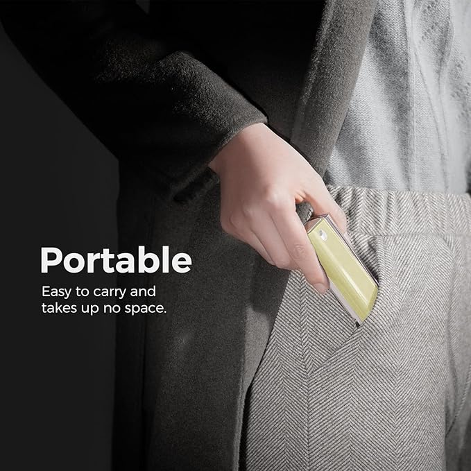 CLICK CLEAN Screen Cleaner, Fingerprint Proof Screen Cleaner Spray, All-in-One Cleaner with Microfiber and Shell for All Phones, Laptop and Tablet Screens (Beige)