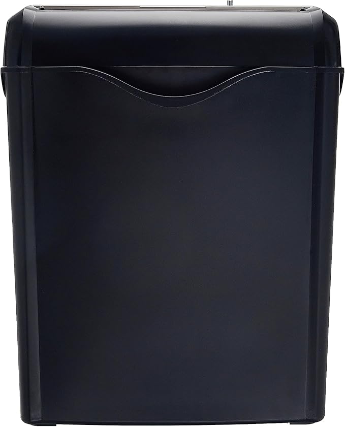 Amazon Basics 6 Sheet Cross Cut Paper and Credit Card Home Office Shredder with 3.8 Gallon Bin, Black