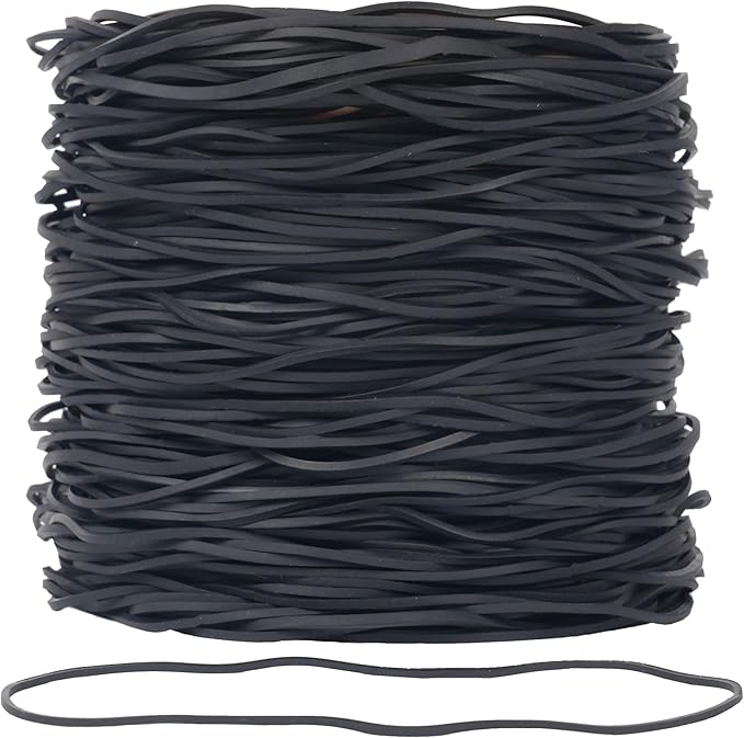 Rubber Bands Garbage Can Bands Elastic Large Size #117A 250Pcs Trash Can Rubber Bands Black Elastics Bands 7inch For Office Supplies Home