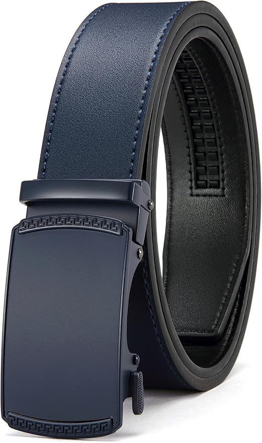 CHAOREN Mens Belt Leather Ratchet Belt - Customizable Fit, Effortless Style (35mm)