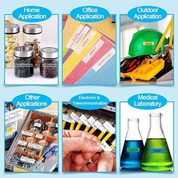 Absonic 4-Pack Compatible for Casio Label Maker Tape 9mm XR-9WE XR-9WE2S XR9WE2S 9mm Black on White Label It for KL-120 KL-60 KL-100 KL-750 KL750B KL-780 KL820 KL7000 KL7200 Label Maker, 3/8" x 26'