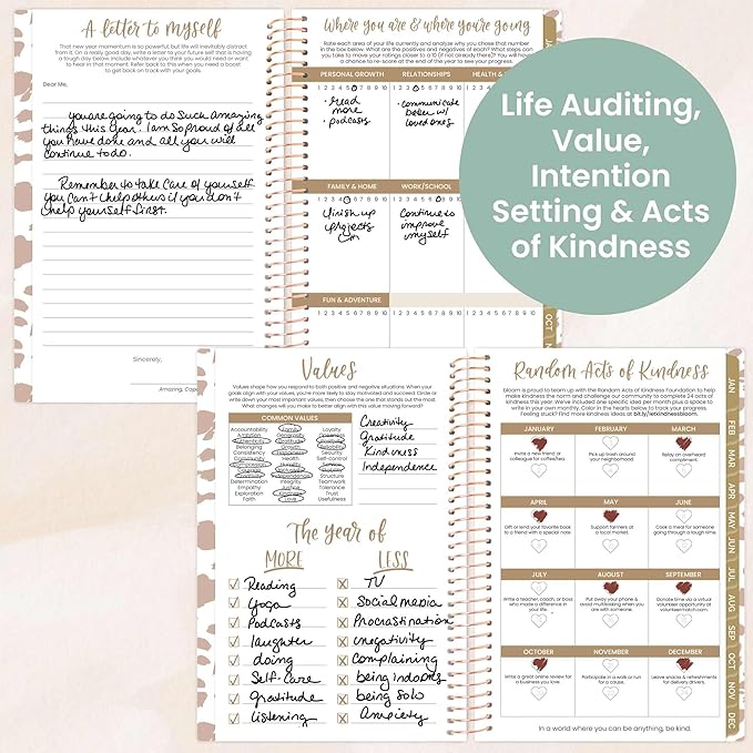 bloom daily planners 2026 Pocket Planner - 4” x 6” - (January 2026 - December 2026) - MINI Weekly/Monthly Agenda Organizer & Calendar Book - Tan Leopard