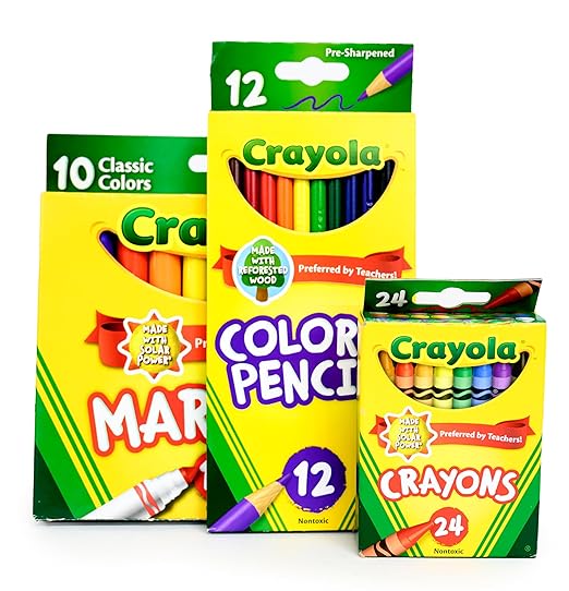 Elementary School Essentials Bundle | 1 Box - 91 Pieces per Box | School Supply Boxes - Back to School Essentials | Includes Binders, Folers, Notebooks, Filler Paper, Pencils, Notecards, Pens, & More