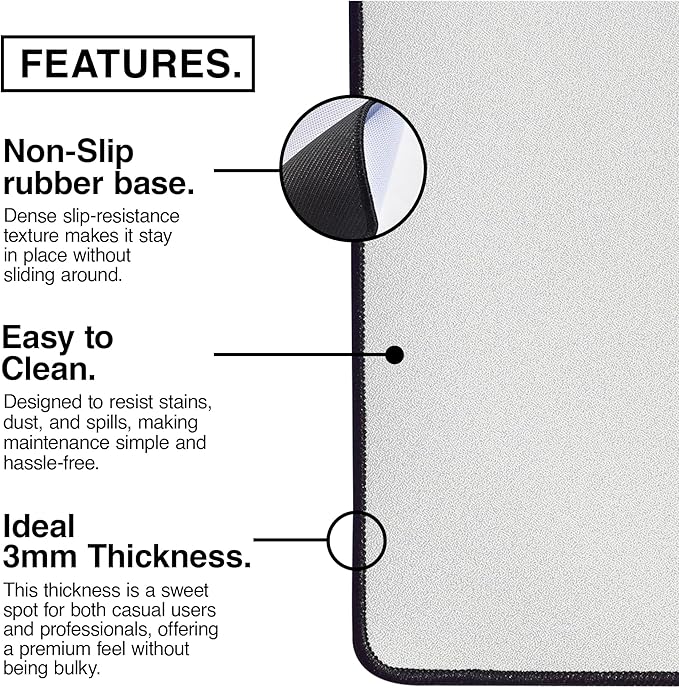 MPCO. Ukiyo-E Large Gaming Desk Pad - 36" x 17" Aeroglyde Fabric Futamigaura Desk Mats - Washable, Smooth Glide for Precision Gaming & Work